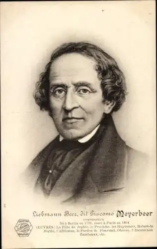 Ak Komponist Giacomo Meyerbeer, Porträt