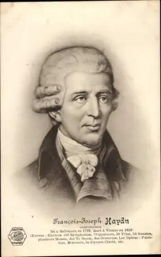 Ak Komponist Franz Joseph Haydn, Portrait