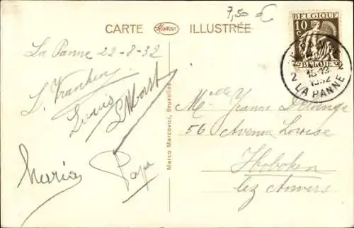 Ak Belgische Tracht, Klöpplerin bei der Arbeit