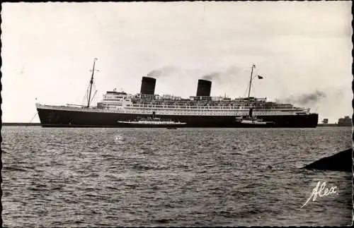 Ak Dampfer Queen Elisabeth, Cunard Line