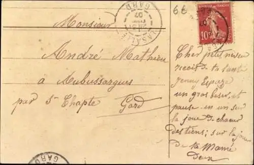 Ak Glückwunsch Neujahr, Kind, Glücksklee, Blumentöpfe