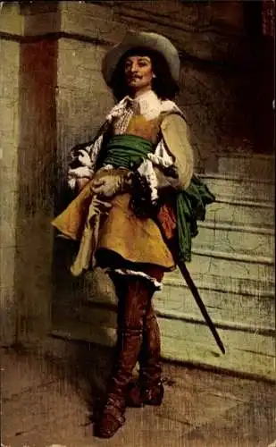 Künstler Ak Meissonier, Ein Kavalier aus der Zeit von Louis XIII