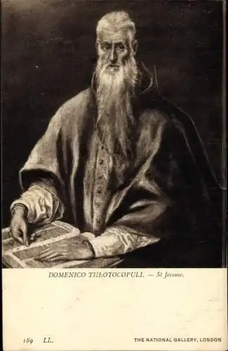 Künstler Ak Domenico Theotocopuli, St. Jerome