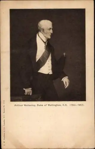 Künstler Ak Arthur Wellesley, Duke of Wellington, K. G.