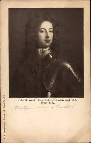 Künstler Ak John Churchill, First Duke of Marlborough, K. G.