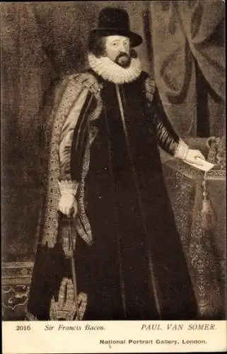 Ak Gemälde von Sir Francis Bacon von Paul van Somer