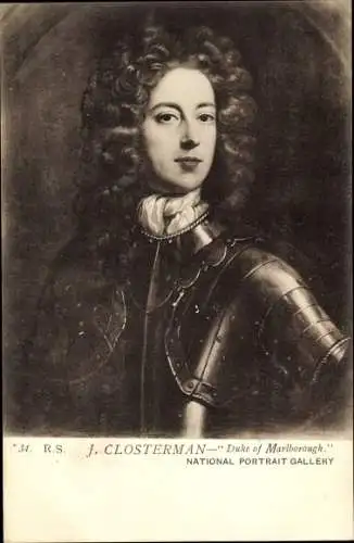 Künstler Ak J. Closterman, Duke of Marlborough, National Portrait Gallery London