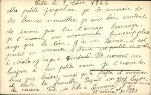 Ak Katze mit Schleife am Hals