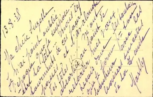 Ak kleines Katzenbaby am Napf