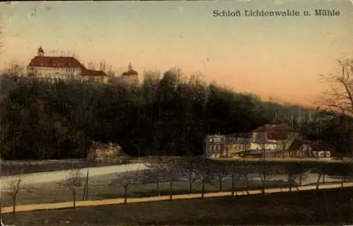 Ak Lichtenwalde Niederwiesa Sachsen, Schloss Lichtenwalde, Mühle