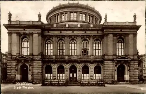 Ak Magdeburg an der Elbe, Stadttheater