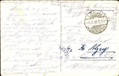 Ak Löbau in Sachsen, Markt, Rathaus