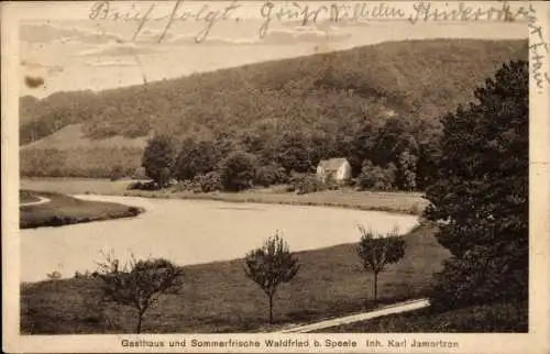 Ak Fuldatal Hessen, Restauration Waldfried, Gasthaus, Natur, Gebäude