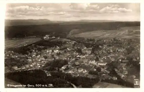 Ak Wernigerode im Harz, Vogelperspektive