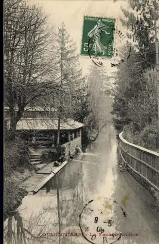 Ak Coulommiers Seine et Marne, Flussblick