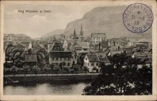 Ak Bad Münster am Stein Ebernburg, Gesamtansicht