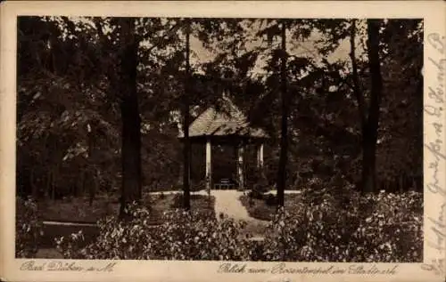 Ak Bad Düben an der Mulde Sachsen, Rosentempel, Stadtpark