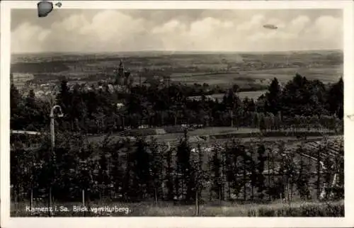 Ak Kamenz in Sachsen, Gesamtansicht, Hutberg