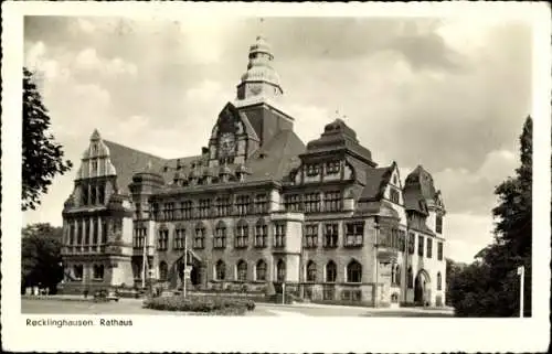 Ak Recklinghausen im Ruhrgebiet, Rathaus