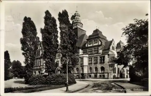 Ak Recklinghausen im Ruhrgebiet, Rathaus