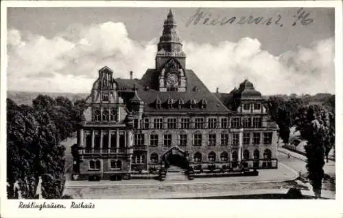 Ak Recklinghausen im Ruhrgebiet, Rathaus