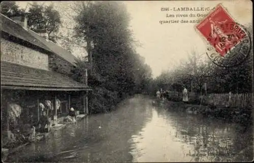 Ak Lamballe Côtes d’Armor, Fluss, Frauen waschen Wäsche