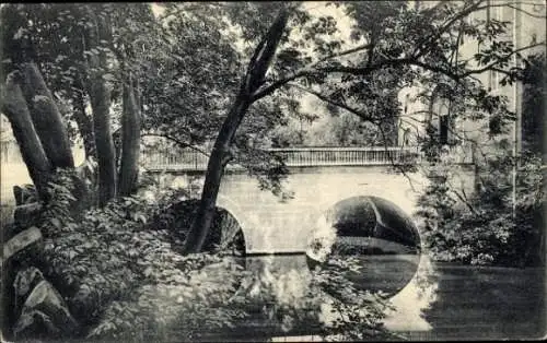 Ak Cöthen Köthen in Anhalt, Schlossbrücke