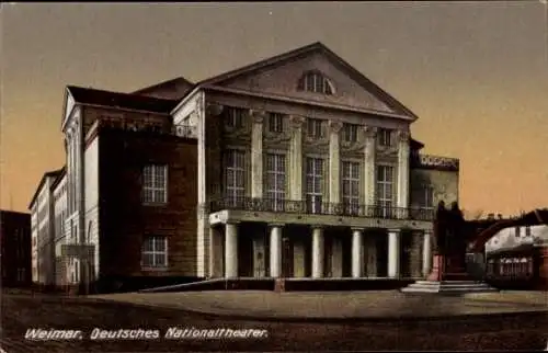 Ak Weimar in Thüringen, Deutsches Nationaltheater