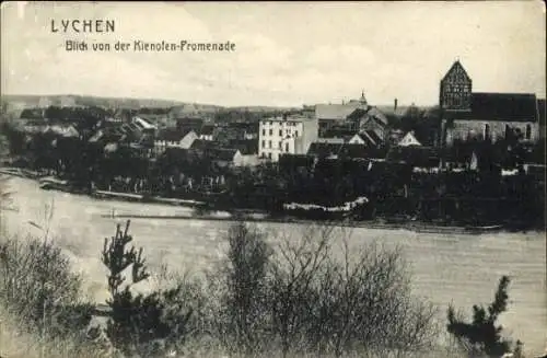 Ak Lychen in der Uckermark, Gesamtansicht, Kienofen-Promenade