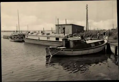 Ak Ostseebad Zingst, Im Hafen, Hafen