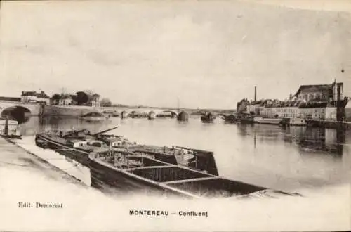 Ak Montereau Seine et Marne, Confluent