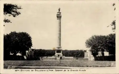 Ak Boulogne sur Mer Pas de Calais, Säule der Grande Armée