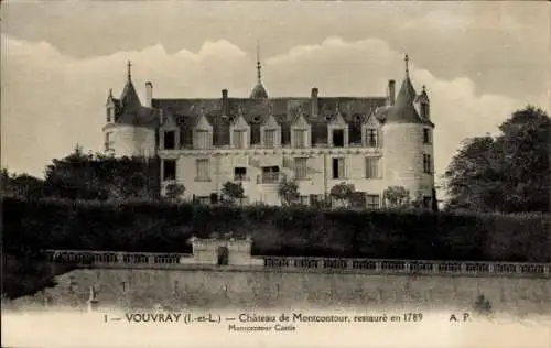 Ak Vouvray Indre et Loire, Château