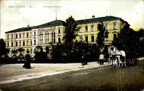 Ak Zwickau in Sachsen, Realgymnasium