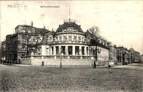 Ak Zwickau in Sachsen, Schumannplatz