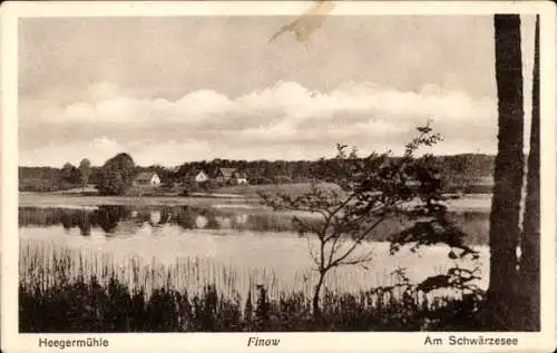 Ak Heegermühle Finow Eberswalde in der Mark, Am Schwärzesee