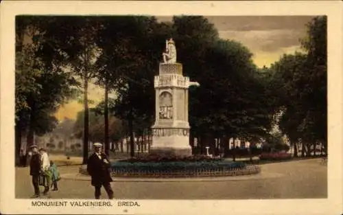 Ak Breda Nordbrabant Niederlande, Monument Valkenberg