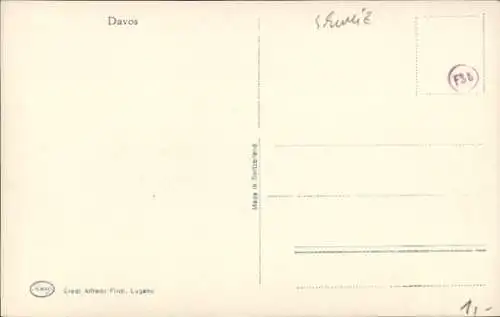 Ak Davos Kanton Graubünden, Gesamtansicht