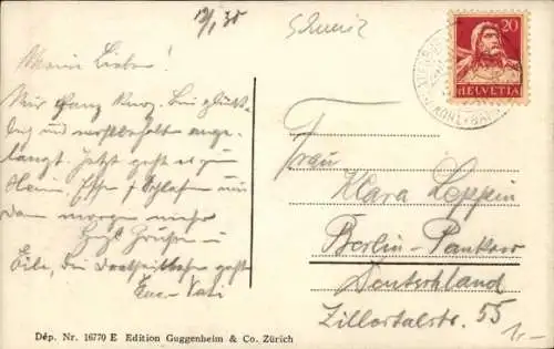 Ak Beatenberg Kanton Bern, Gesamtansicht