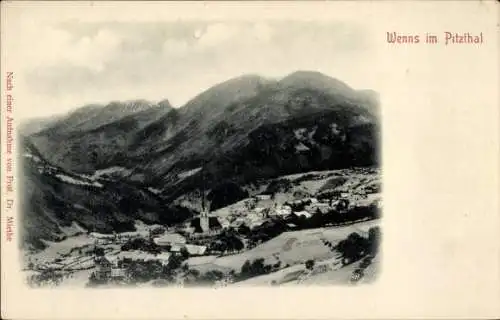 Ak Wenns in Tirol, Ortschaft mit Landschaftsblick 