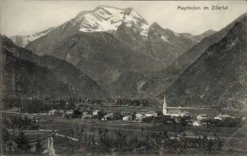 Ak Mayrhofen im Zillertal Tirol, Gesamtansicht