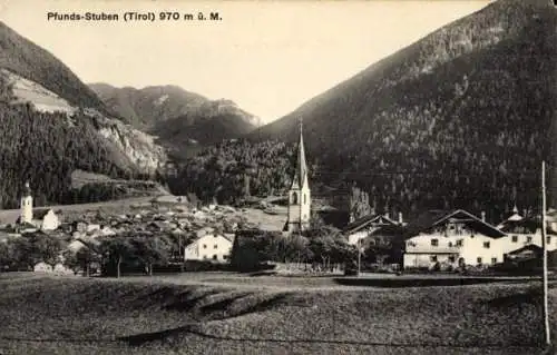 Ak Stuben Pfunds in Tirol, Teilansicht