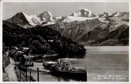 Ak Beatenberg Kanton Bern, Thunersee, Eiger, Mönch, Jungfrau