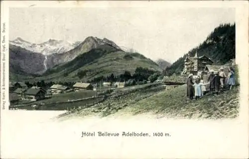 Ak Adelboden Kanton Bern Schweiz, Hotel Bellevue