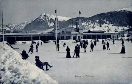 Ak Davos Kanton Graubünden, Eisbahn