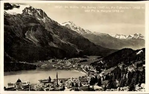 Ak Sankt Moritz Kanton Graubünden, Piz Surley, Piz Corvatsch, Piz la Margna