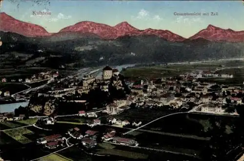 Ak Kufstein in Tirol, Gesamtansicht, Zell