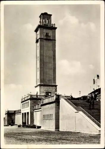 Ak Leipzig in Sachsen, Stadion der Hunderttausend, Glockenturm