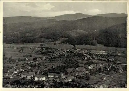 Ak Maulburg im Wiesental Südschwarzwald, Fliegeraufnahme