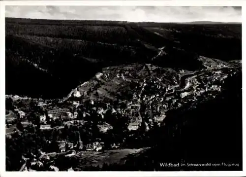 Ak Bad Wildbad im Schwarzwald, Fliegeraufnahme